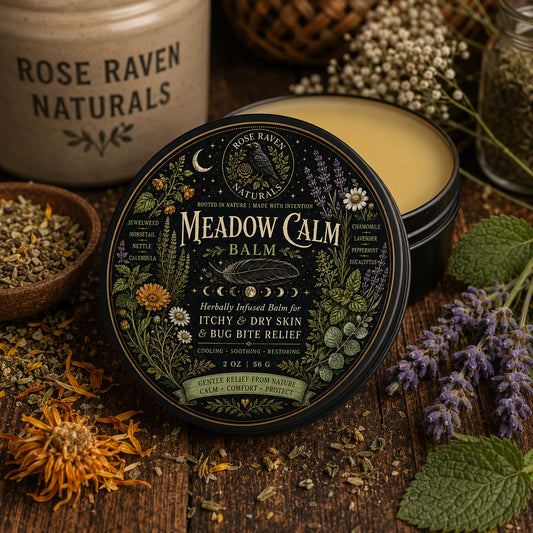 Meadow Calm Balm | Herbal Skin Comfort Balm for Itchy, Dry & Irritated Skin