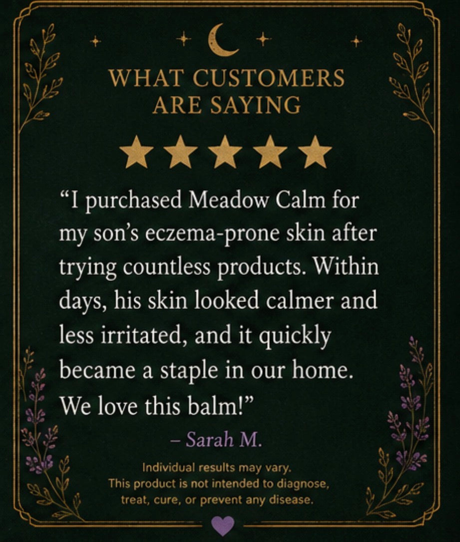 Meadow Calm Balm | Herbal Skin Comfort Balm for Itchy, Dry & Irritated Skin